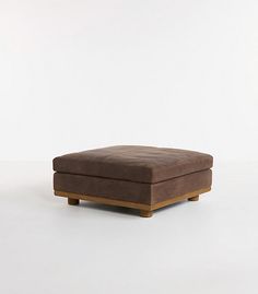 Boasting a down-filled leather cushion set on oak legs, our Relaxed Saguaro Leather Ottoman offers a spirit of relaxation and respite and polished modernity to any seating arrangement. Coffee Table Leather, Northwest Contemporary, Living Room Styling, Room Styling, Leather Cushion, Leather Ottoman, Seating Arrangements, Room Inspo, Family Room