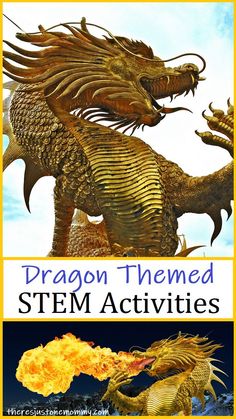 fun dragon themed STEM activities for kids of all ages #STEMactivities #STEM #STEMeducation #dragons Medieval Party Ideas, Dragon Recipe, Dragons Chinese, Dragon Medieval, Book Lessons, Fun Stem Activities, Ultimate Dragon, Medieval Crafts, Princess Crafts