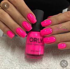 Makeup Nails Designs, Pink Gel Nails, Pink Gel, Awesome Nails, Her Nails, Pink Nail Polish, Beach Cruiser, Nails Pink, Pink Nail