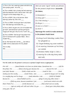 the worksheet for reading and writing words in an english language, with pictures on it