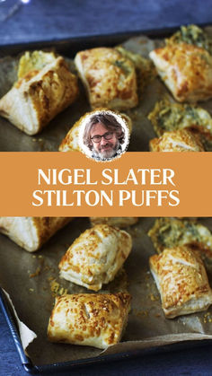 Nigel Slater Stilton Puffs Nigel Slater Recipes, Stilton Cheese Recipes, Catering Food Ideas, Savoury Pie, Stilton Cheese, Nigel Slater, Christmas Baking Recipes, Puff Recipe, Pastry Pie