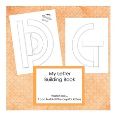 the letter g is for building book and it has two matching letters on each page