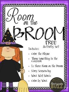 the room on the broom activity set includes activities to help children learn how to use it