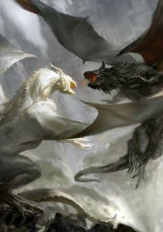 White Dragon, In The Middle, The Middle, Black And White, Black, Art