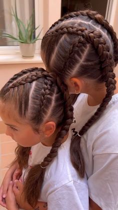 Fun Game Day Hairstyles, Sport Hairstyles Braids, Hard Braided Hairstyles, Cheer Braids, Cool Braided Hairstyles For Sports, Track Braids, Cute French Braids, Game Day Braids, Braided Hairstyles For Sports