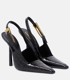 Shoes Heels Classy, Heels Classy, Saint Laurent Shoes, Slingback Heel, Footwear Design Women, Dream Shoes, High Heels Stilettos, High Heel Pumps