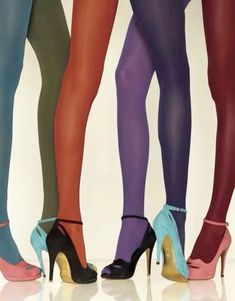 Colorful Tights, Funky Tights, Colored Tights, Mia 3, Opaque Tights, Mode Inspo, Hosiery