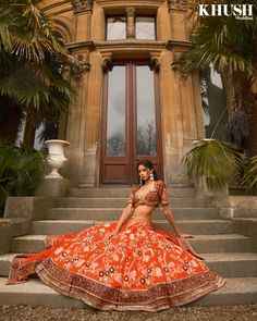 Red Bridal Lehenga UK Lehenga Photoshoot Poses Outdoor, Lehenga Poses For Photoshoot, Lehenga Shoot, Lehnga Photoshoot Poses, Indian Fashion Photography, Festival Photoshoot, Saree Aesthetic, Red Bridal Lehenga, Best Indian Wedding Dresses