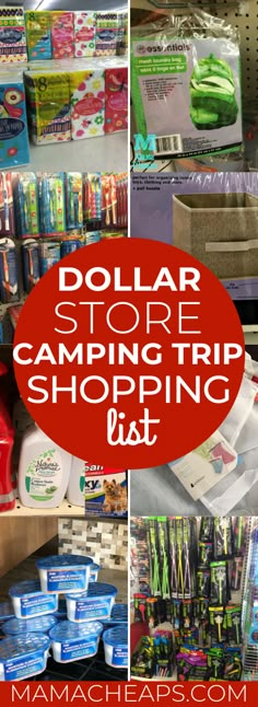 dollar store camping trip shopping list