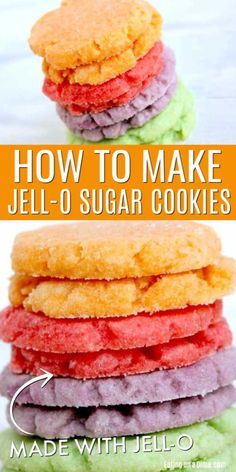 how to make jell - o sugar cookies with video instructions for making them at home