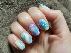 Celebrities Nails, Blue Prom Nails, Nails Abstract, Simple Spring Nails, Chrome Nails Designs, Graduation Nails, Boredpanda Pins