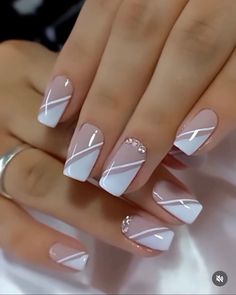 Gorgeous Nails Designs Classy, French Manicure Nails, Girly Acrylic Nails, Work Nails, Blush Nails