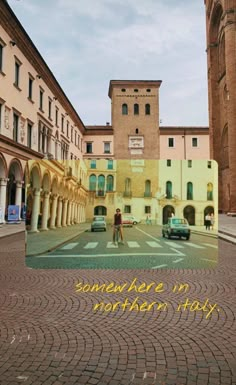 picture in picture, a place in Crema, Italy and a movie scene from Call me by your name Dark Academia Posters, Arte Jazz, Italian Aesthetic, Italy Summer, Italy Aesthetic