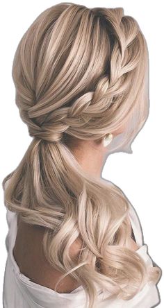 Fishtail Hairstyle, Prom Hair Up, Side Ponytail Hairstyles, Pretty Ponytails, Tail Hairstyle, Hairstyle Easy, Aesthetic Hairstyles, Elegant Ponytail, Bubble Ponytail