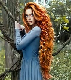 Redhead Ginger Woods Ginger Hair Color, Really Long Hair, Chique Outfits