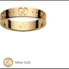 Yellow Gold Gucci Ring Designer Yellow Gold Jewelry With Logo, Modern Gucci Rings For Anniversary, Gucci Gold Rings For Anniversary, Classic Gucci Rings For Anniversary, Gucci Yellow Gold Rings For Formal Occasions, Luxury Gold-tone Jewelry For Anniversary, Gucci Luxury Jewelry For Anniversary, Gucci Classic Jewelry For Everyday Luxury, Gucci Rings With Polished Finish For Formal Occasions