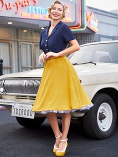 Angelcore Fashion, Navy Blue Backdrop, 1950s Fashion Women, 1950’s Style, Blue Backdrop, Feminine Chic, Standard Dress, Live In The Moment, Exclusive Dress