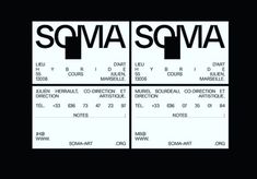 the ticket for soma soma, which is being used as an event venue