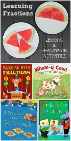 books and activities to teach children about watermelon, which are also part of the learning