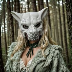 This Insane, Big Matte White Wolf Mask Is Made From Plastic With Layer Or Matte White Paint Allowing You To Paint Your Own Design On The Mask, Or You Can Also Wear As It With A Black Costume To Make It Stand Out. The Mask Is About 10" Tall And 10" Wide. The Masquerade Mask Will Make A Great Costume Accessory. Product Feature Made From Plastic With Plastic Plastered And Handcrafted And Hand Painted. Great For A Masquerade Ball Or Venetian Costume Features Mythological Beasts May Also Be Used As A Mythological Beasts, Wolf Masks, Face Mask Costume, Venetian Costume, Wolf Woman, Angry Wolf, Animal Face Mask, Angry Dog, Dog Wolf