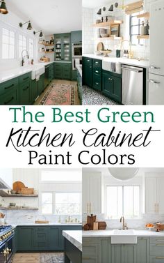 the best green kitchen cabinet paint colors