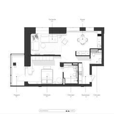 the floor plan for a small apartment