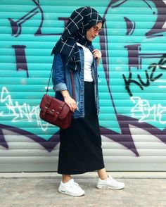 Muslimah Outfit, Hijab Fashionista, Modest Fashion Hijab, Hijab Chic, Muslim Fashion Outfits