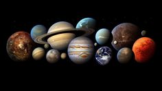 the solar system with all its planets