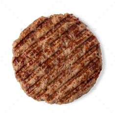 a hamburger on a white background with clippings to the side - stock photo - images