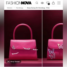 Fashion Nova Purse Pink Novelty Bags For Everyday Use, Pink Crossbody Bag For Valentine's Day, Work Of Art Dress Fashion Nova, Fashion Nova Stephanie Rao, Fashion Nova Pink Dress, Rhinestone Handbags, Gold Clutch, 60 Fashion, Money Bag