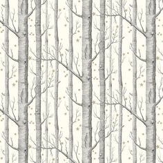 a wallpaper with trees and stars on it