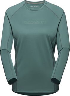 Mammut Selun FL Long-Sleeve Logo Shirt - Women's | REI Co-op Op Logo, Hiking Shirts, Logo Shirt, Rei Co-op, Come Together, Types Of Shirts, Tshirt Logo, Stretch Fabric, Jade