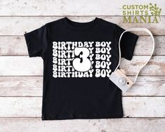 "3rd Birthday Boy Shirt, Third Birthday Toddler Shirt, 3 Year Old Boy Gift, Kids Birthday Shirt, Retro 3rd Birthday Shirt, Birthday Boy 3, Birthday Outfit, 3rd Birthday Shirt, Birthday Tee, 3rd Birthday Party ----- How To Order ----- 1-) Please, check and review all the photos. 2-) Choose your t-shirt size and color. *Different styles of shirts may have different shades of same color choice due to different manufacturer brands. *For this reason, we recommend you to match shirts from the same sty Retro 3rd Birthday, 3rd Birthday Boy, Cricut Clothes, 3rd Birthday Party For Boy, Third Birthday Shirt, 3rd Birthday Boys