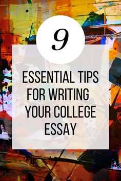 the title for an article on how to write a college application