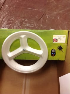 the steering wheel is in its box and ready to be assembled