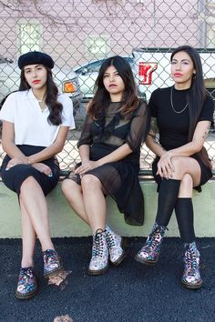 Photo by Derek Macario Floral Dr Martens Outfit, Disco Goth, Docs Outfit, Floral Dr Martens, Martens Outfit, Dr Martens Outfit, Dr Martens Style, Professional Outfit, Martens Style