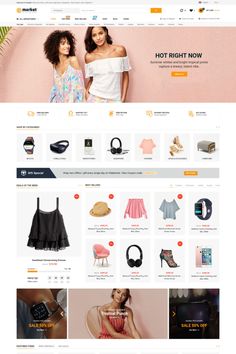 the storefront page is open and ready to be used as a website for women's clothing