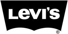 the levi's logo is shown in black and white