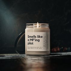 Soar to new heights with this bold and exhilarating candle, perfect for the aviators and aviation enthusiasts in your life! This candle captures the essence of adventure, confidence, and the thrill of flight. Whether you're celebrating a newly minted pilot or honoring a seasoned aviator, this candle is a fun and edgy tribute to the skies. Light it up and let the invigorating scent remind you of high-flying adventures and the freedom of the open skies. Ideal for pilots, frequent flyers, and those Pilot Humor, Gifts For Pilots, Plane Gifts, Funny Pilot, Pilot Gifts, Funny Candles, Natural Soy Wax, Soy Wax Candles, Fragrance Candle