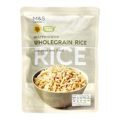 rice in a bag on a white background