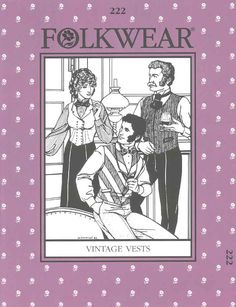 the front cover of folkwear, featuring an image of two women and a man