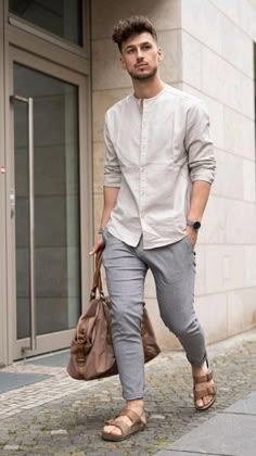 Guayabera Hombre Outfit, Grey Shirt Outfit Men, Smart Casual Outfit For Men, Smart Casual Shirts