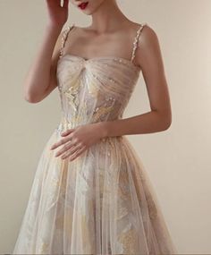 Elegant Tulle and Lace Beaded Goddess Evening Dress · KoKo Fashion · Online Store Powered by Storenvy Elegant Tulle Fabric With Intricate Embroidery, Fairy Style Dress-up Tulle Dress, Elegant Beaded Tulle Fabric, Cream Tulle Dress With Delicate Lace, Angelcore Tulle Dress, Tulle Dresses, A Goddess, Online Fashion Stores, Beaded Lace