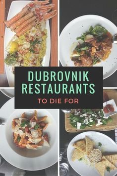 the cover of dubrownik restaurant's to die for cookbook is shown