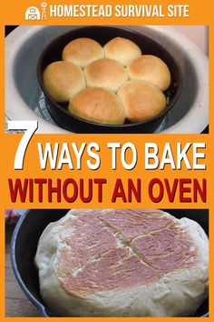 the poster shows how to bake without an oven and then it's baked