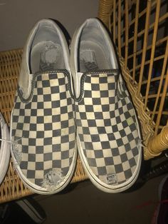 Sepatu Air Jordan, Van Shoes, Checkerboard Vans, Vans Checkerboard, Shadow Pictures, Vans Slip On, Mens Vans, Vans Classic Slip On Sneaker, Vans Shoes