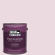 behr ultra stain - blocking paint and primer is shown in the color purple