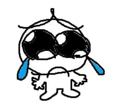 a drawing of a cartoon character with sunglasses on it's face and an eye patch in his mouth