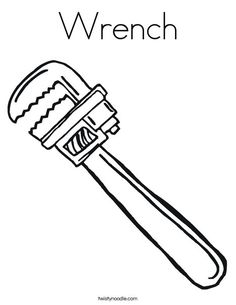 a wrench with the words wrench in black and white text on top of it