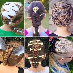 Spooky Hairstyles, Toddler Braided Hairstyles, Lemonade Braids Hairstyles, New Year Hairstyle, Creepy Kids, Kids Braids, Find Hairstyles, Crazy Hair Day